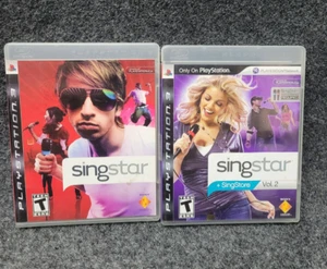 Sony PS3 Video Game Lot - SingStar Vol. 1 & Vol. 2 + SingStore PlayStation 3 CA2 - Picture 1 of 10