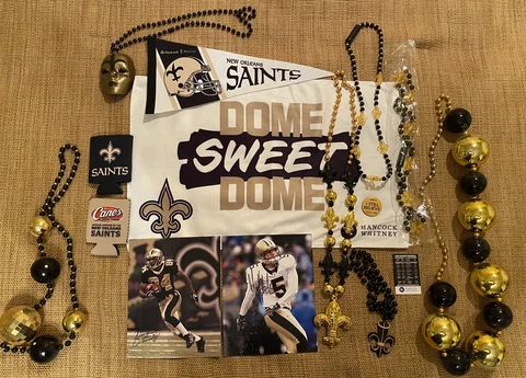 New Orleans Saints NFL Collection Towel Signatures Beads Huggies Button Pennant Cover
