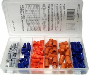 107 pcs Twist Nut Wire Connector with Spring Insert Electric Conductor Assorment - Picture 1 of 1