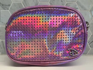 NWOT Buckle-Down Disney Pink Iridescent Holographic Belt Bag Pin Trading Bag - Picture 1 of 9