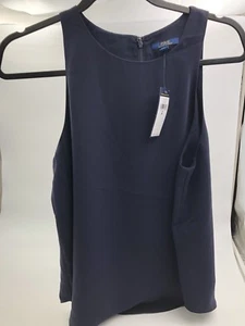Polo Ralph Lauren Women's Blouse Size 8 Blue Retail 145.00 - Picture 1 of 12