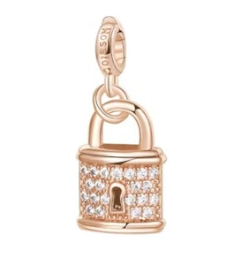 Ciondolo ROSATO STORIE in argento - RZ005 LUCCHETTO LEGAME - Picture 1 of 1