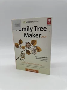 Family Tree Maker 2009 Essentials PC Software Ancestry - Picture 1 of 7