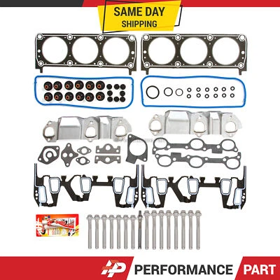 Комплект болтов с прокладкой головки для 95–99 Chevrolet Pontiac Buick Oldsmobile 3.1 OHV VIN M - Изображение 1 из 4