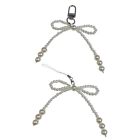 Beads Phone Jewelry Bowknot Keychain Unique Phone Pendant for Any Occasion