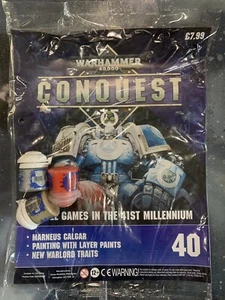 Warhammer 40k Conquest Issue 40 Paints x 3 & Magazine Free P&P - Picture 1 of 3