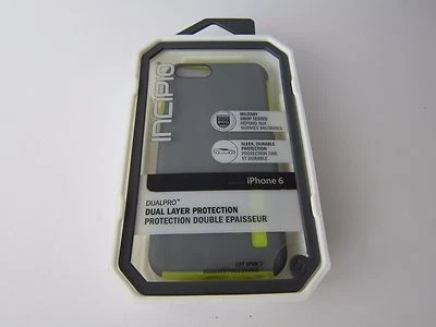 FUNDA INICIO IPH-1300 DUALPRO PARA iPHONE 6 iPHONE 6S Gris/Amarillo Nueva Foto 1 de 3