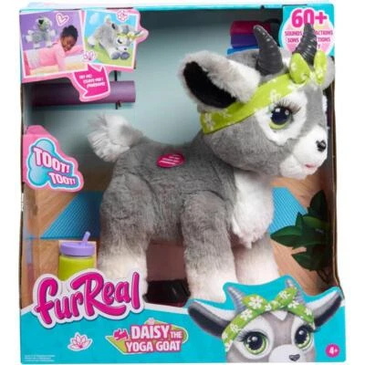 JUST PLAY furReal Daisy die Yoga Ziege interaktiv Stofftier Haustier mit Geräusch 29cm