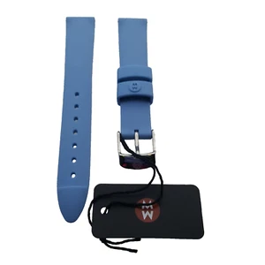 Correa de reloj de silicona azul Michele 16 mm genuina nueva - Imagen 1 de 2