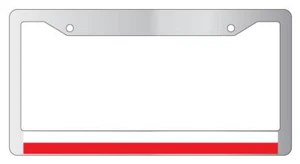 Poland Chrome METAL License Plate Frame World Flags - Imagen 1 de 1