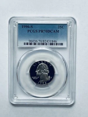 1996-S Washington Quarter PCGS PR70DCAM - Image 1 of 4