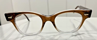 Tart Optical USA Countdown Brown Fade 46x20 6" Temple Vintage - Image 1 of 4