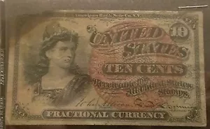 US 10c Fractional Currency Notes - Picture 1 of 2