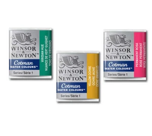 Winsor & Newton Cotman Watercolour Paint - 1/2 Pan - Choose from 45 Colours - Picture 1 of 41