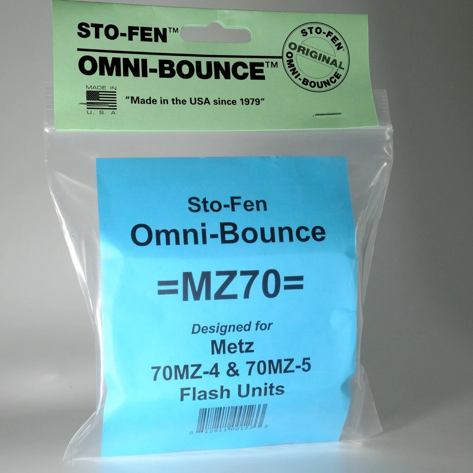 Flash Diffuser GENUINE Sto-Fen Omni-Bounce OM-MZ70  Metz 70 MZ4, 70 MZ5, 76 MZ5 - Image 1 of 4