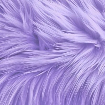 FabricLA Shaggy Faux Fur Fabric | Round Circular Fluffy | Carpet, Mats, Decor - Image 1 of 4