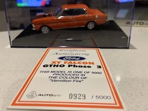 AUTOart BIANTE 1:43 Ford Falcon XY GTHO PHASE III Track Red New - Picture 1 of 9
