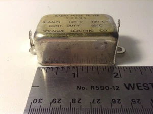 Sprague Radio Noise Filter  5 Amps   125 V   400 CY.  Cont. Duty  85 deg C - Picture 1 of 5
