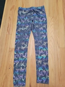 Wonder Nation Girls Leggings XXL 18 Butterfly Print - Picture 1 of 4