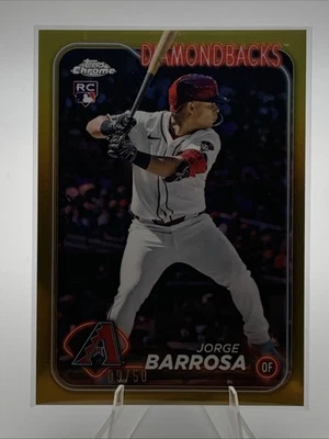 2024 Topps Update Chrome Baseball Jorge Barrosa #USC163 Gold /50 - Image 1 of 2