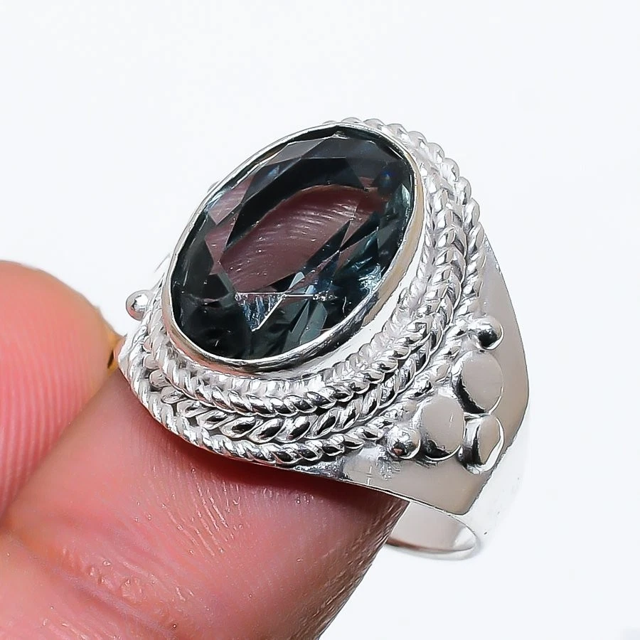 Alexandrite Gemstone Handmade 925 Sterling Silver All Size Ring For Gift - Image 1 of 1