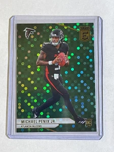 2024 Panini Donruss Elite - Rookies Michael Penix Jr. #125 Green Disco (RC) ATL - Picture 1 of 2