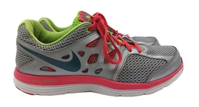 Кроссовки беговые спортивные Nike Dual Fusion Lite женские 9 серебристые розовые лайм - Изображение 1 из 4