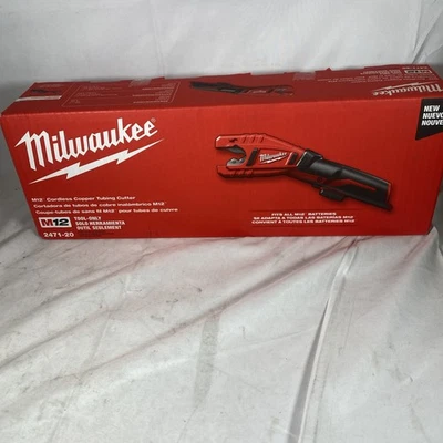 Milwaukee M12 2471-20 12V Cordless Copper Tubing Cutter - Red (48-11-2420) - Image 1 of 4