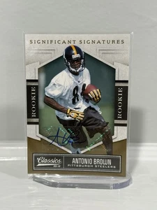 ANTONIO BROWN 2010 Panini Classics Significant Signatures Gold Rookie Auto /499 - Picture 1 of 8