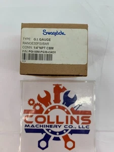 Swagelok PGI-50M-PG30-CAOX 1/4" NPT CBM 0-30PSI G.I. Pressure Gauge - Picture 1 of 5