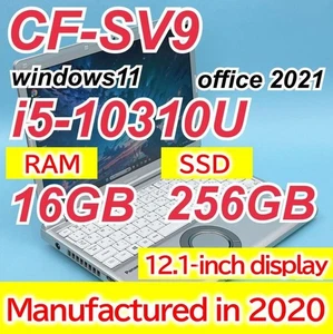 Panasonic Let's Note CF-SV9 i5-10310U 16GB 256GB SSD Win11 Office 2021 JaponiaB - Zdjęcie 1 z 20