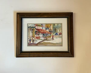 Marianne Harlor Painting Market Place Cityscape Original Washington Street Scene - Picture 1 of 11