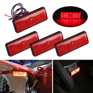 Motorcycle Rear Tail Running Brake LED Stop Lamp Car Motorbike Reflector Light - Picture 1 of 10