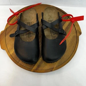 Birkenstock Birki's Dorian Black Birko Flor Mary Jane Clog Womens Size 9 READ*** - Picture 1 of 24