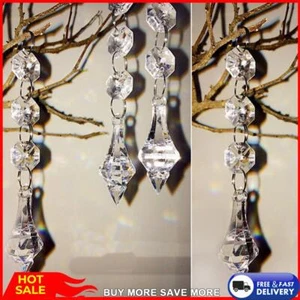 10pcs/Bag Crystal Beads Pendant Hanging Curtain Beads Pendant Sparkly Home Decor - Picture 1 of 5