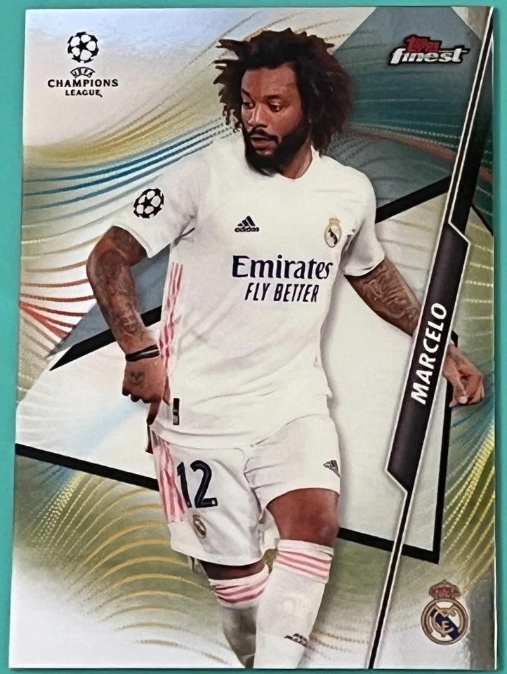 2020-21 Topps Finest Champions League #96 Marcelo Real Madrid Soccer  Card - Image 1 of 1