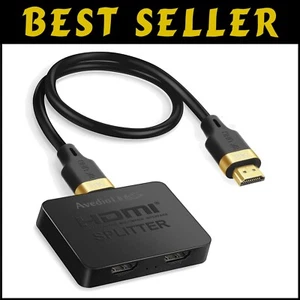 Dual HDMI Splitter 1 Input 2 Outputs - Compatible with 8K TVs and Consoles - Picture 1 of 11