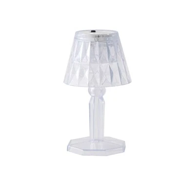 MINI LAMPADA TAVOLO COMODINO DIAMANTATA EFFETTO CRISTALLO LUCE CALDA DECORATIVA - Immagine 1 di 4