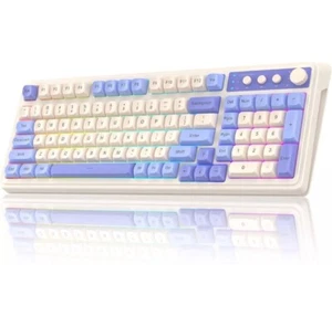 Aula S99 Wireless Gaming Keyboard RGB Backlit Multi Media Knob for PC MAC XBOX - Picture 1 of 11