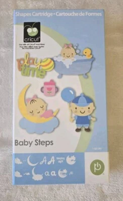 Cricut 婴儿台阶盒套装无书本 2000595 淋浴儿童 2010 年 — 第 1/4 张图片