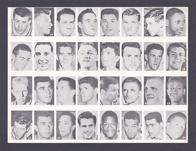 Hoja de baloncesto completa All American Sports Club 1955 con Bill Russell RC como nueva Foto 1 de 3