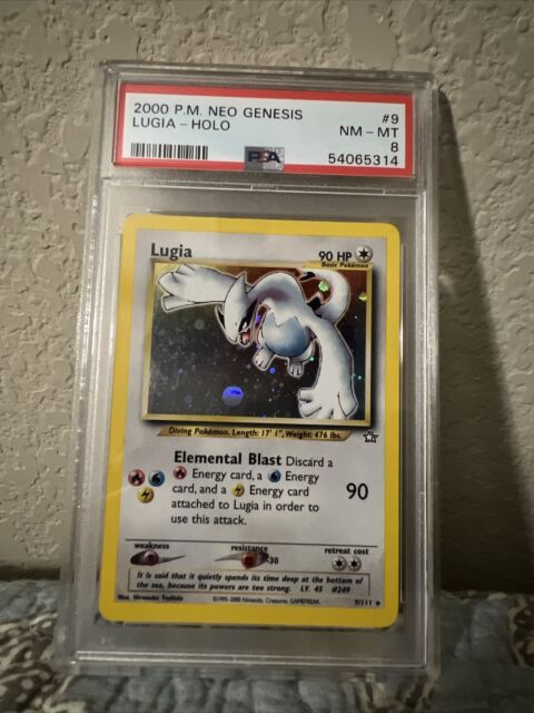 Pokemon PSA 8 NM-MT Lugia 29/115 EX Unseen Forces Cosmos Holo Silvery Ocean  TD