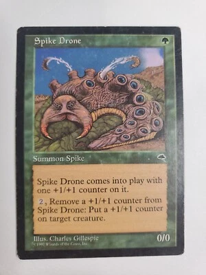 MTG Magic The Gathering Card Spike Drone Summon Spike Green Tempest 1997  - Image 1 of 2