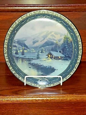 Thomas Kinkade Olympic Mountain Evening 2002 FREE SHIPPING  - Image 1 of 3