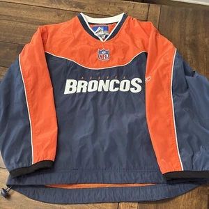 Vintage On Field Reebok NFL Denver Broncos Football Navy Pullover Youth 10/12 - Picture 1 of 6