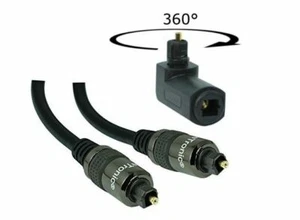 0,7m-15m SunshineTronic Digital Optisches Kabel Toslink + Winkeladapter(Option)Q - Picture 1 of 4