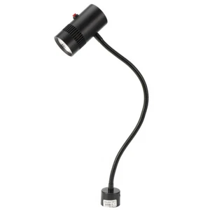 LED Magnetic Base Work Light Adjustable Gooseneck Work Lamp 7W For Lathe Machine - Picture 1 of 12