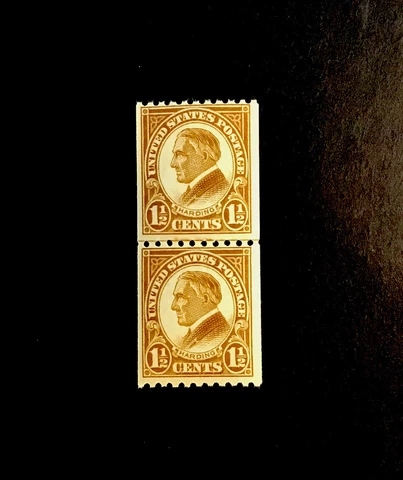 US 1 1/2 cent Warren Harding 1923, Scott #605-A156, block of 2, MNH/OG/FVF Cover