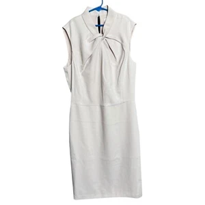 Club Monaco ärmelloses Kleid mit Drehausschnitt rosa rose Gr. 4 Karriere edel minimalistisch - Bild 1 von 11