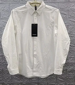 New Lululemon Dress Shirt Slim Fit Long Sleeve Button Up Shirt White Size Large - Picture 1 of 6